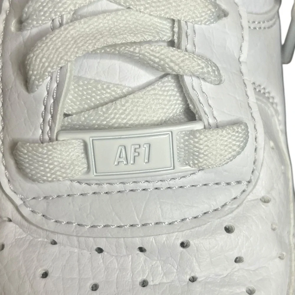 Nike Air Force 1‎ Low White w/Blue Swoosh Sneakers Women's Shoes Size 9.5